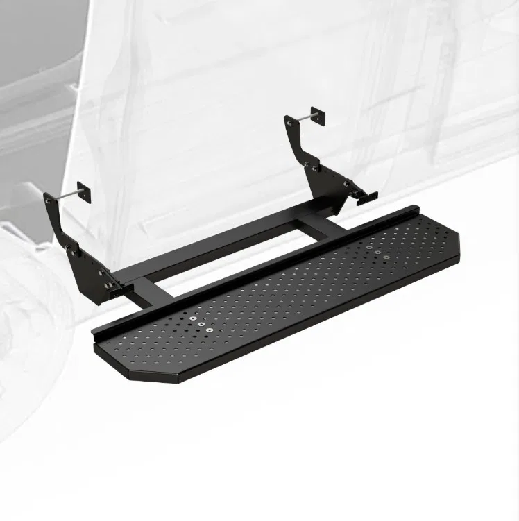 RA0214-JL1.SS – LEGEND FLEET Truck Step, Side Mount Single Flat Treaded Step 63 Pound Capacity Fixed Stationary E-Coa...